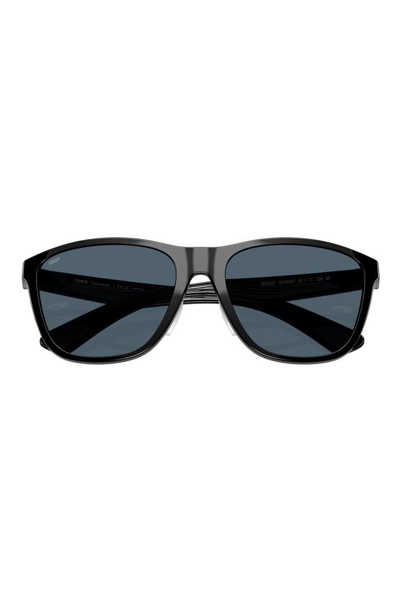 Corrientes 57mm Sunglasses, Alternate, color, BLACK / GRAY