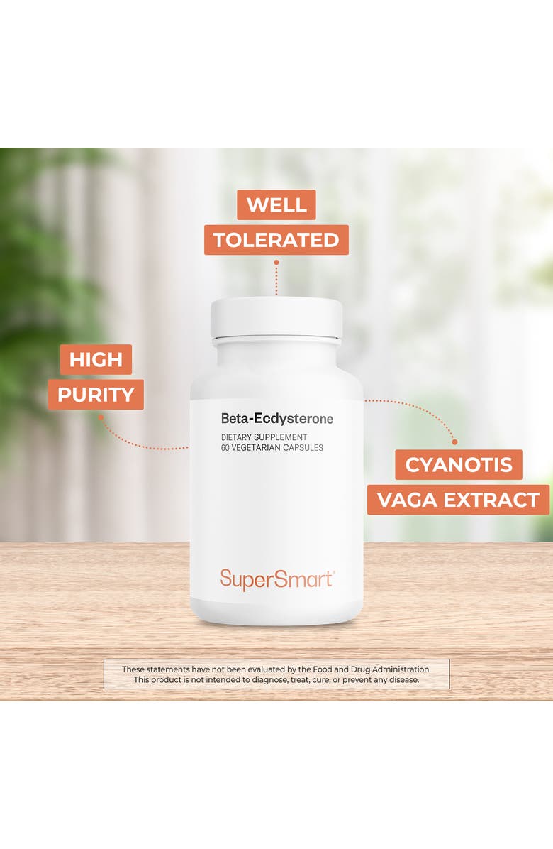 SuperSmart Beta-Ecdysterone 1000mg, Alternate, color, NO COLOR