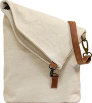 VINTAGE ADDICTION Canvas & Leather Crossbody Bag