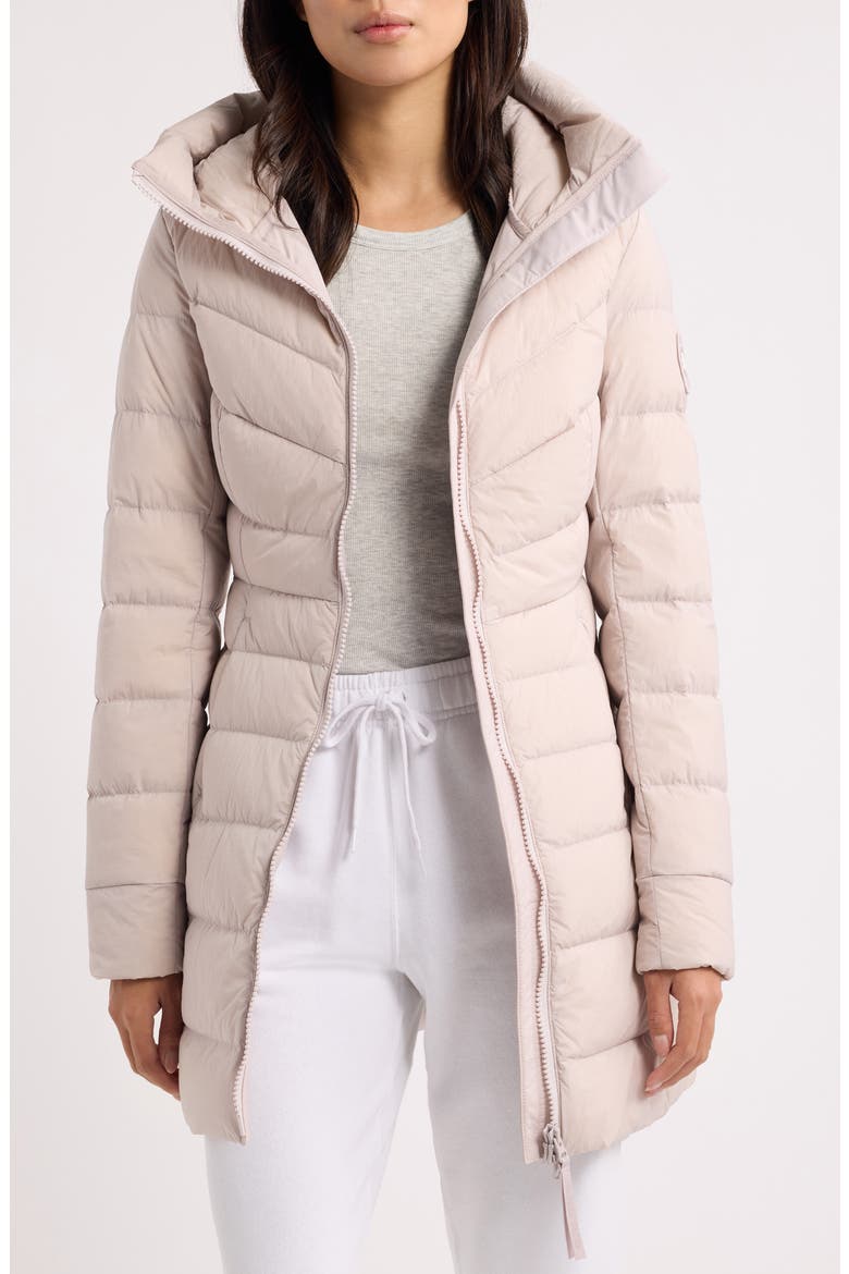 Clair Black Label 750 Fill Power Down Puffer Coat, Alternate, color, LUCENT ROSE