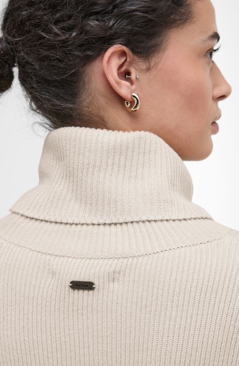 Barbour Rib Knit Sweater Dress, Alternate, color, Oatmeal