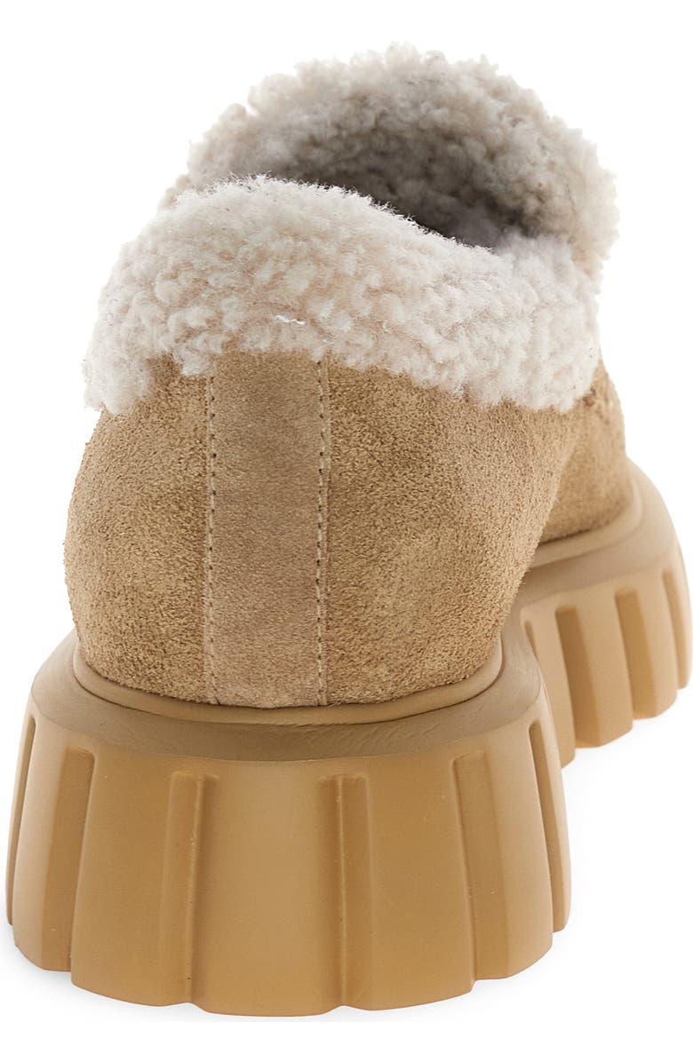 Voile Blanche Grenelle Genuine Shearling Platform Loafer, Alternate, color, Brown