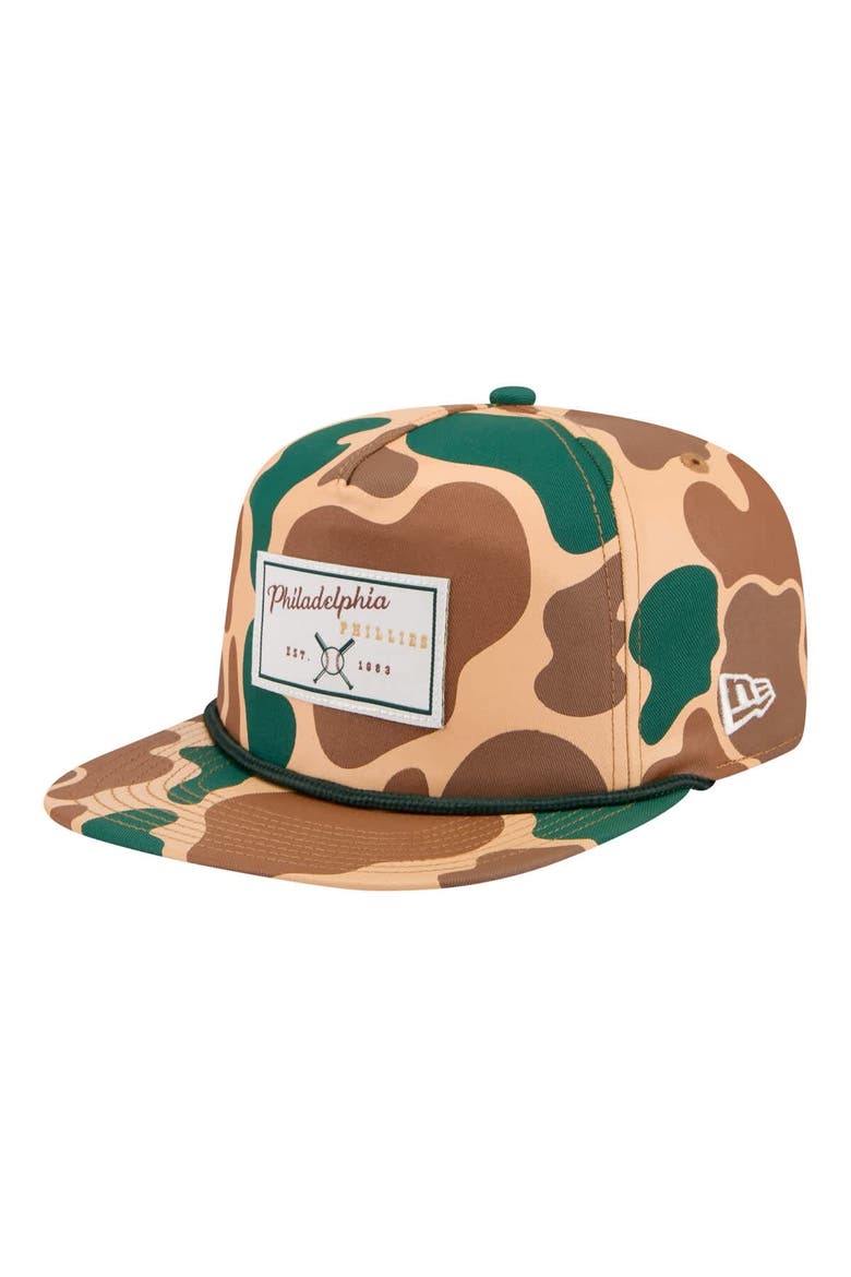Men's New Era  Camo Philadelphia Phillies Duck 19TWENTY Adjustable Hat, Main, color, Camo