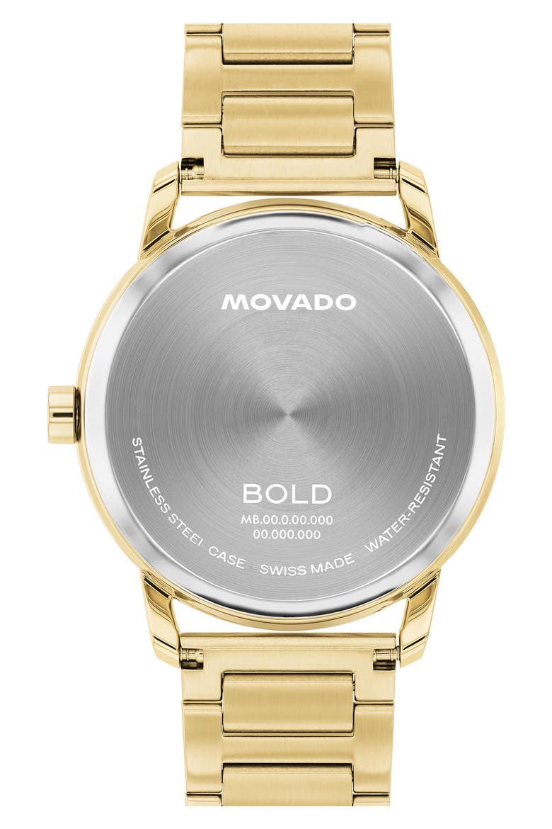 Bold Echo Bracelet Watch, 40mm, Alternate, color, GOLD