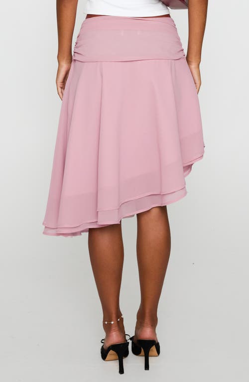 Princess Polly Evanescence Asymmetric Skirt In Pink