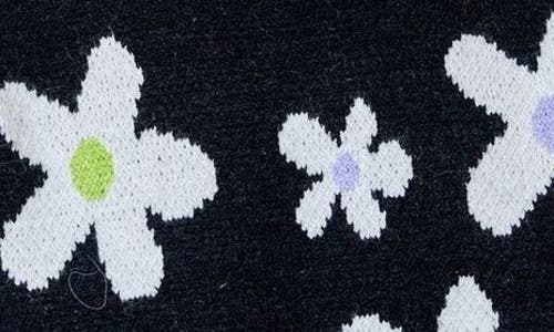 Design History Kids' Floral Sweater In Black