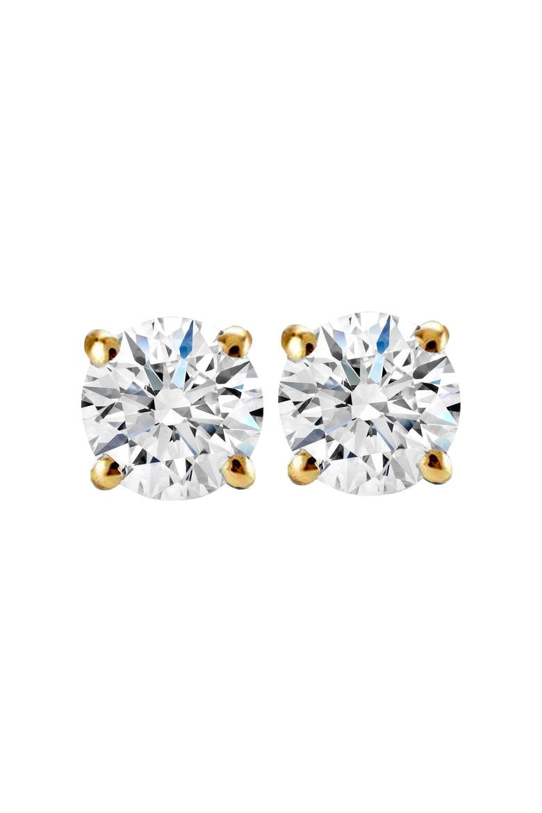 1 ct TDW Diamond Studs 14K Gold Lab Grown Screw Back Earrings, Main, color, 14k Yellow Gold