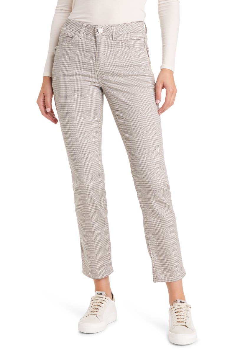 Wit & Wisdom 'Ab'Solution Houndstooth Slim Pants, Main, color, 