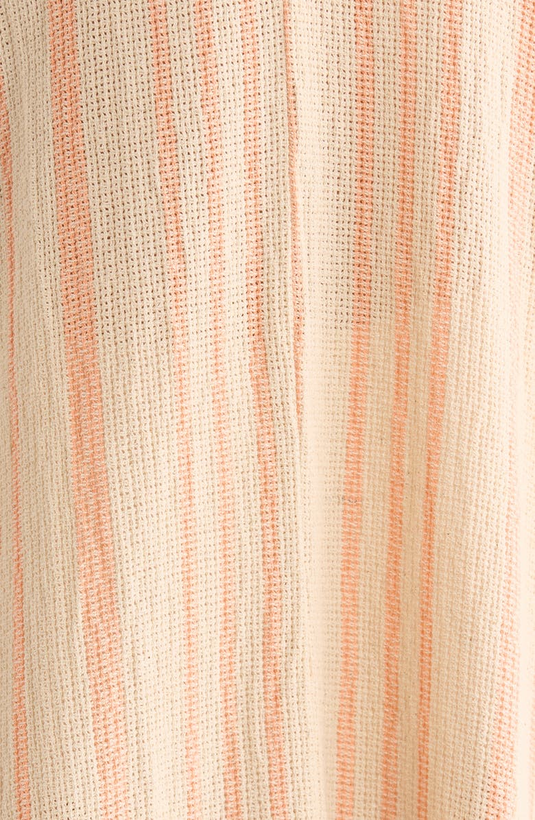 Elan Stripe Sleeveless Cover-Up Maxi Dress, Alternate, color, Beige/ Cayenne Stripe