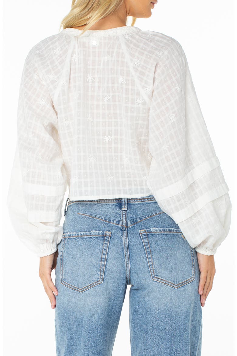 Monterey Eyelet Cotton Top, Alternate, color, COCONT MLK
