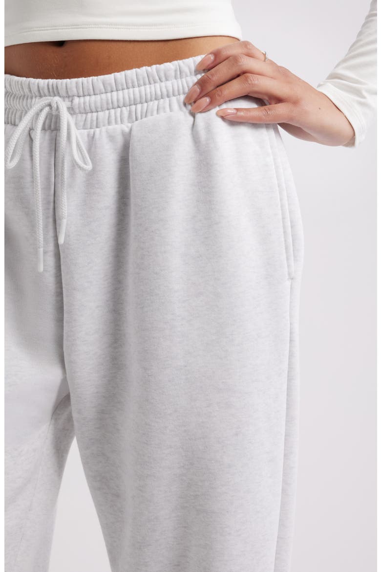 Baggy Fleece Joggers, Alternate, color, GREY FOG HEATHER