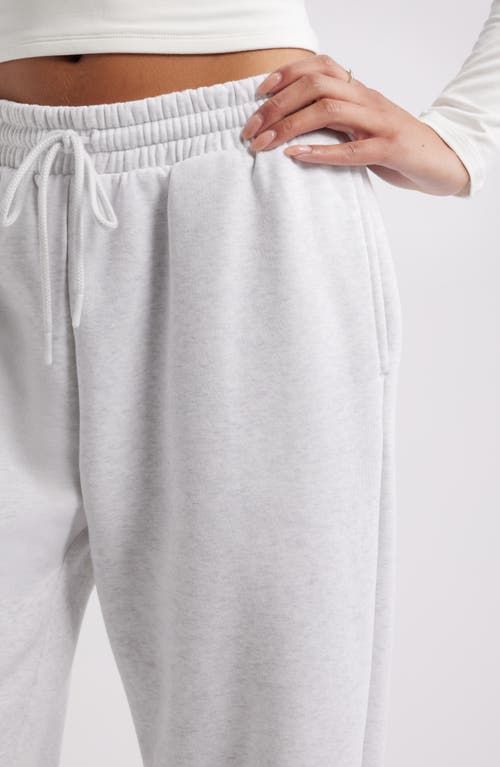 Bp. Oversize Fleece Joggers In White