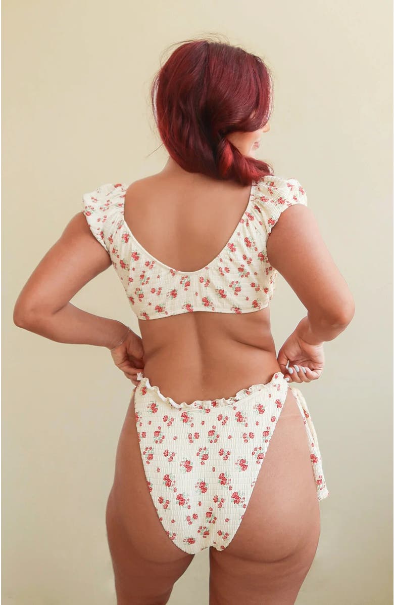 Dippin Daisys Toledo Cheeky Bikini Bottom, Alternate, color, Rosa Rojas