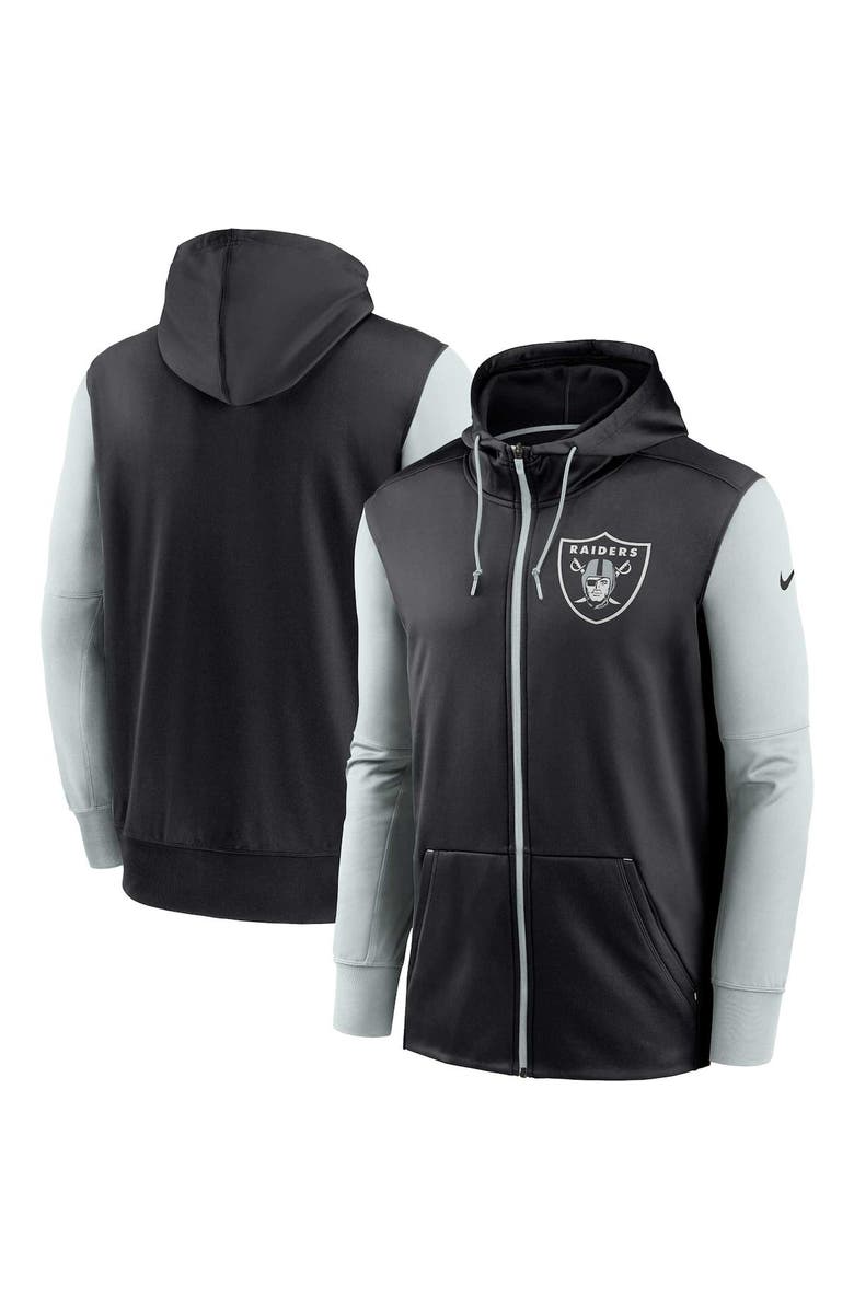 Nike Men's Nike  Black Las Vegas Raiders Performance Full-Zip Hoodie, Main, color, Black