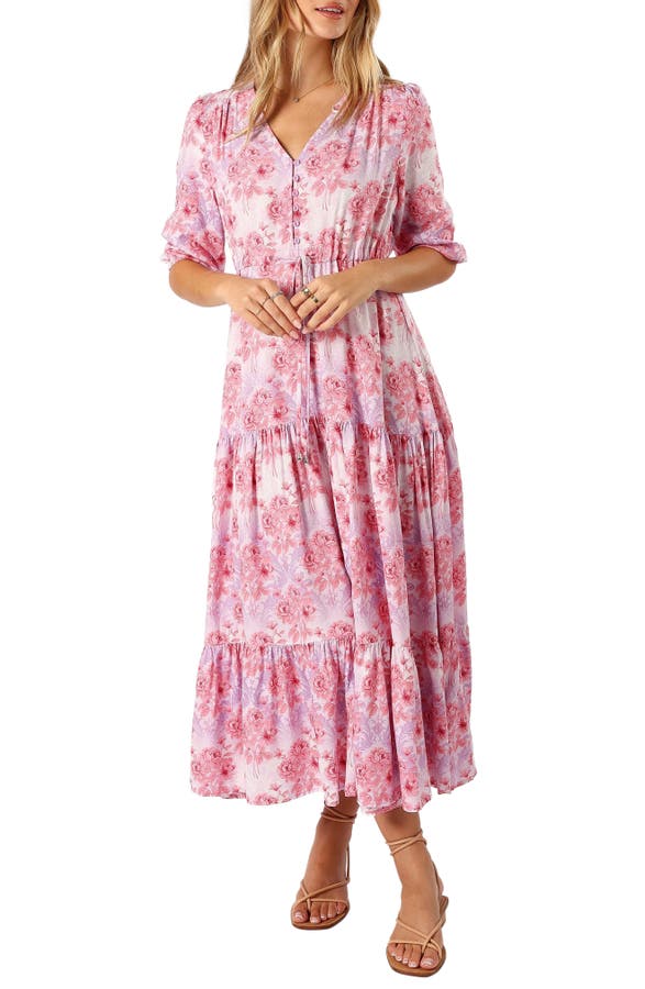 Kelda Floral Tiered Maxi Dress
