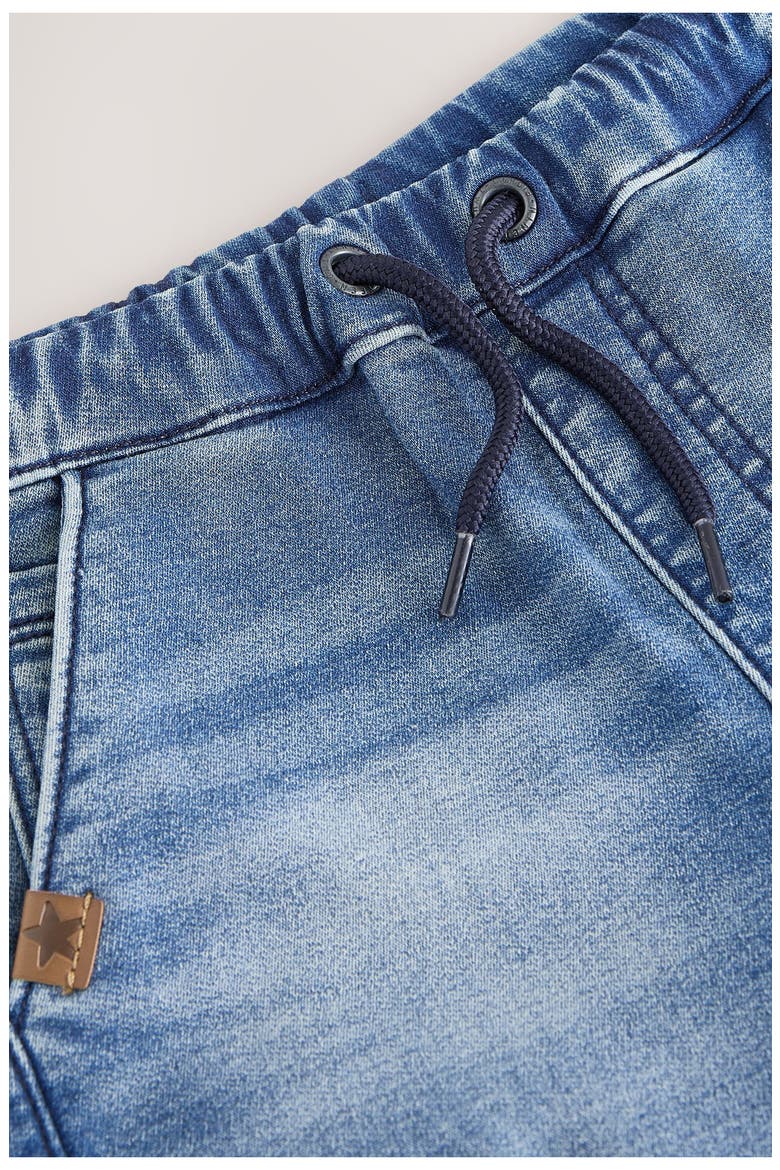Baggy Jersey Cargo Jeans, Alternate, color, BLUE