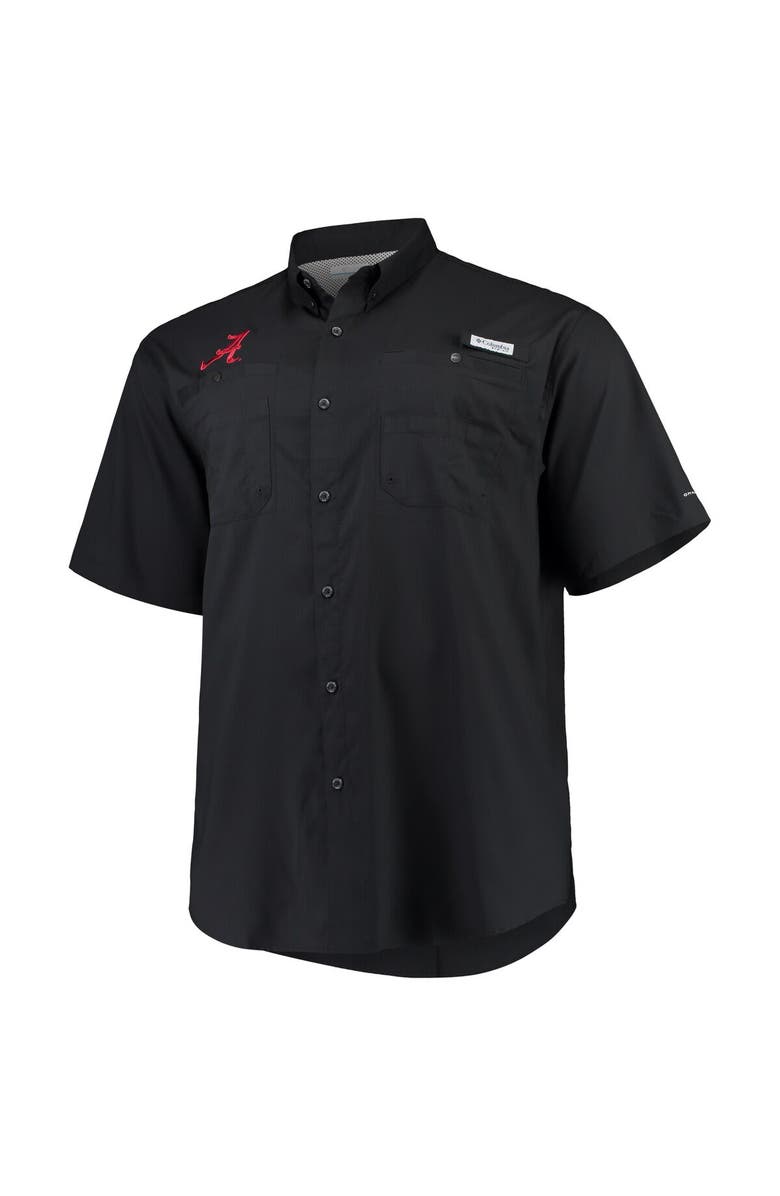 Columbia Men's Columbia Black Alabama Crimson Tide Big & Tall Collegiate Tamiami Button-Down Shirt, Alternate, color, Black