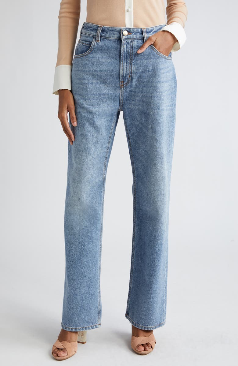Chloé High Waist Flare Leg Jeans, Main, color,