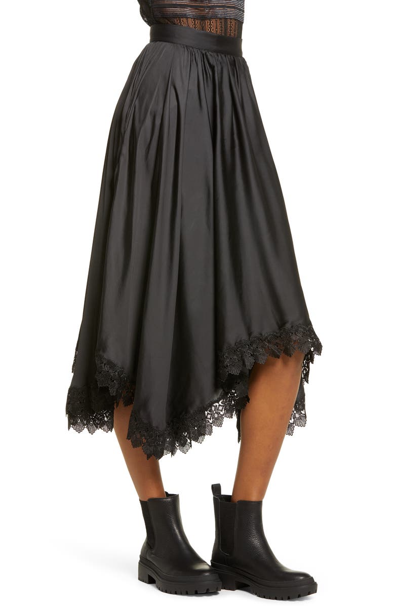 Amy Lynn Dorset Lace Hem Skirt, Alternate, color, 