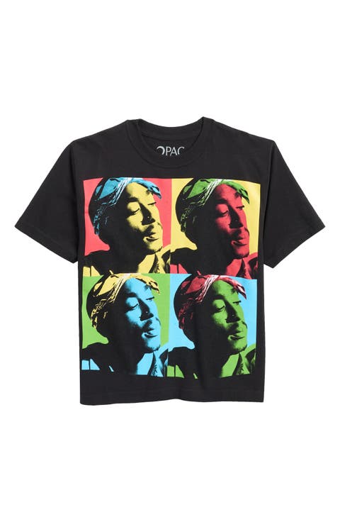 Kids' Tupac Pop Art Graphic T-Shirt