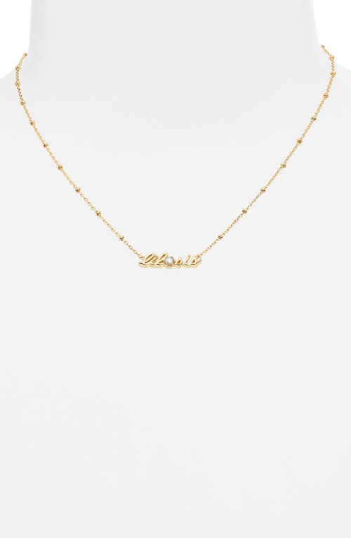 Kendra Scott Lil Sis Freshwater Pearl Pendant Necklace In Gold