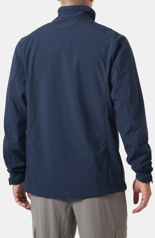 Helly Hansen Paramount Water Resistant Softshell Jacket In Navy 597