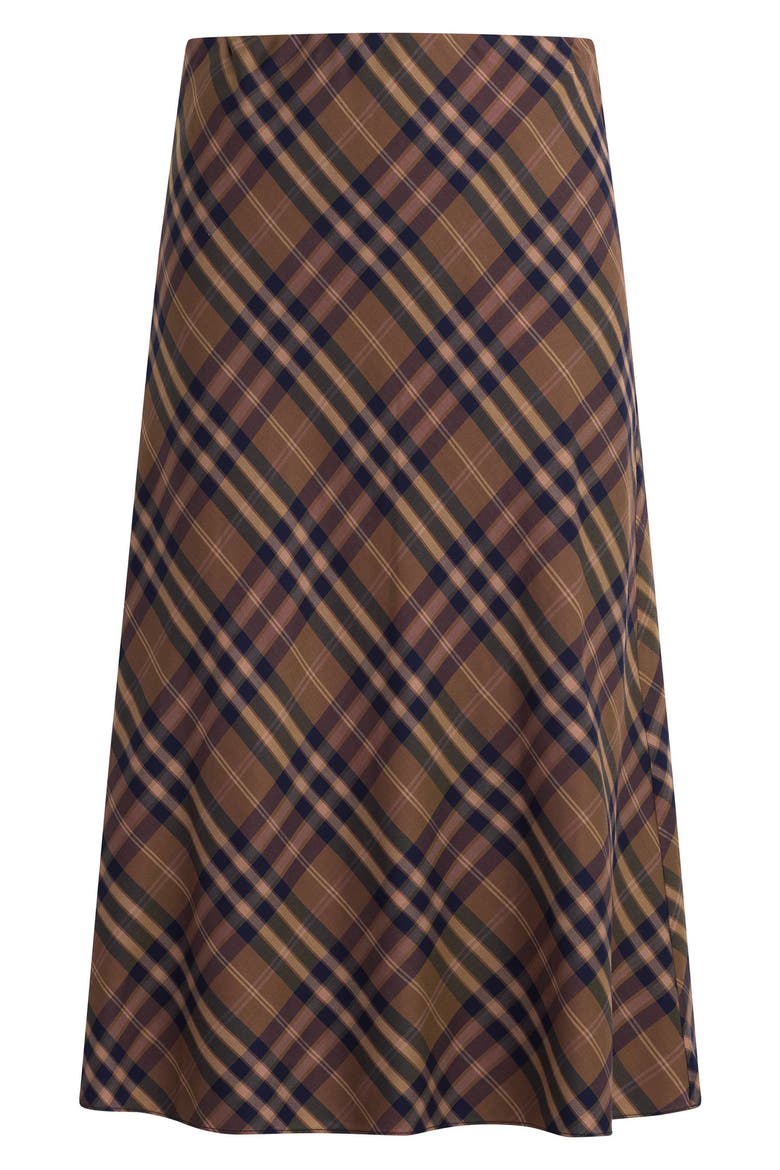 The Ines Midi Skirt, Alternate, color, CAMEL PLAID