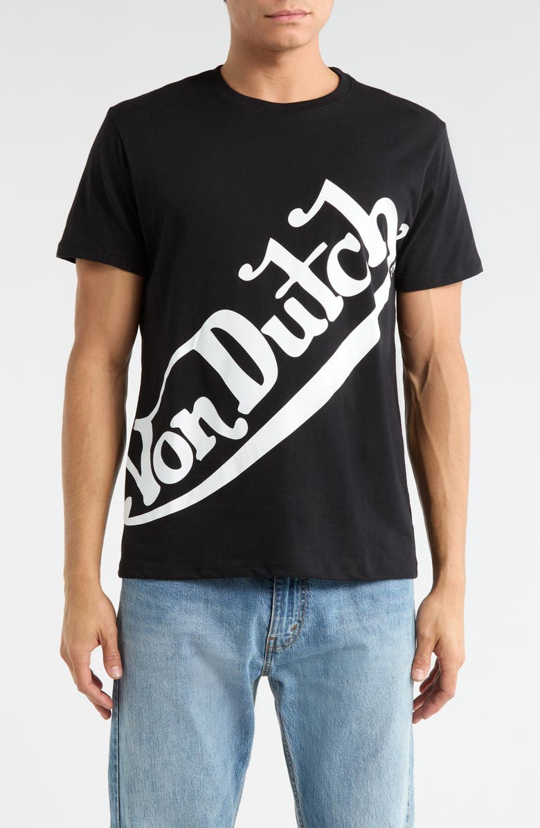 Von Dutch Graphic T-shirt, Main, color, Jet Black