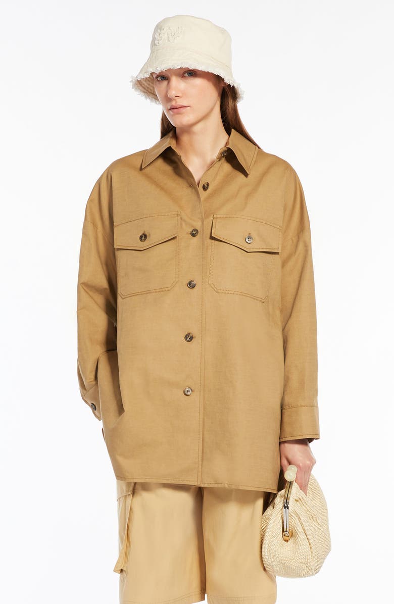 Weekend Max Mara Vicario Tie Waist Coat, Alternate, color,