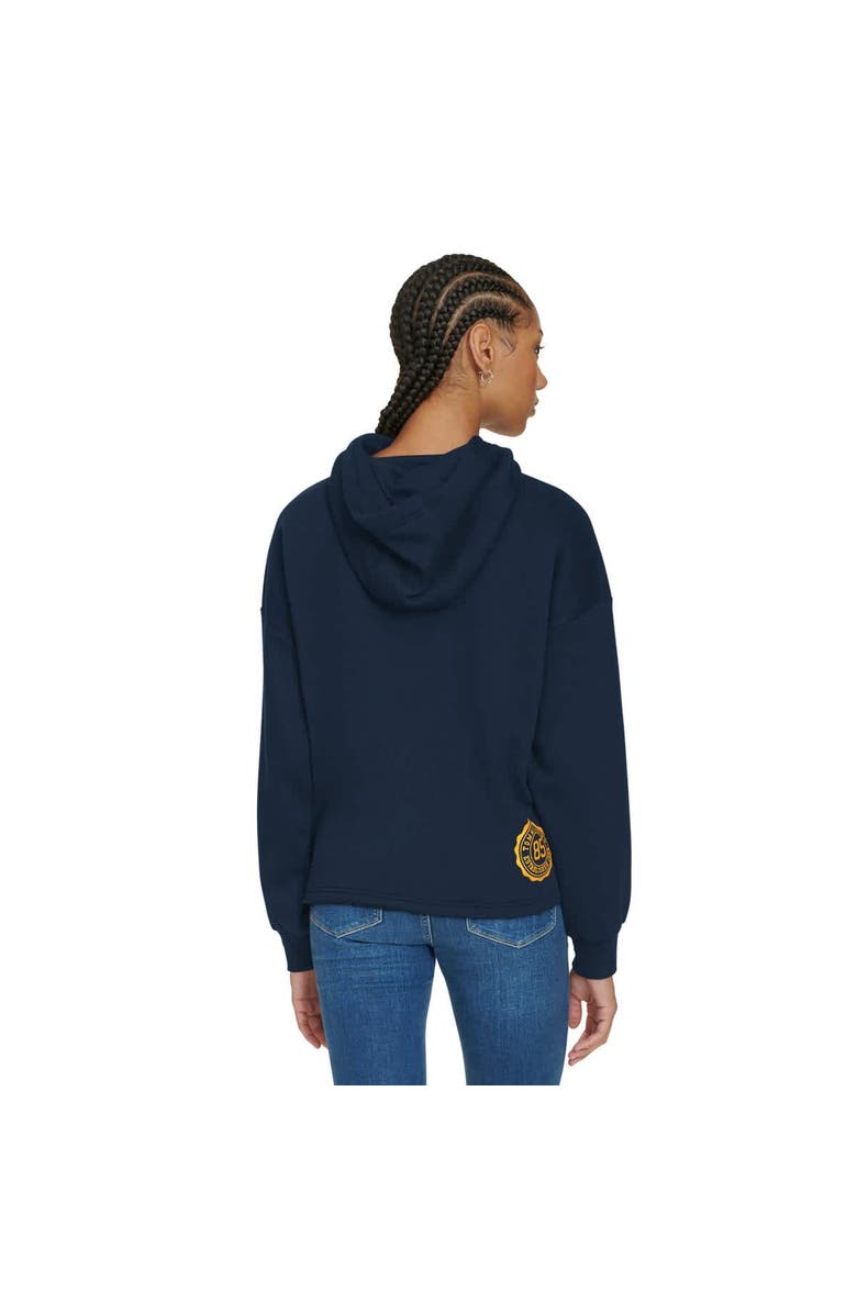 TOMMY JEANS Women's Tommy Jeans Navy Denver Nuggets Stella Cropped Pullover Hoodie, Alternate, color, Navy