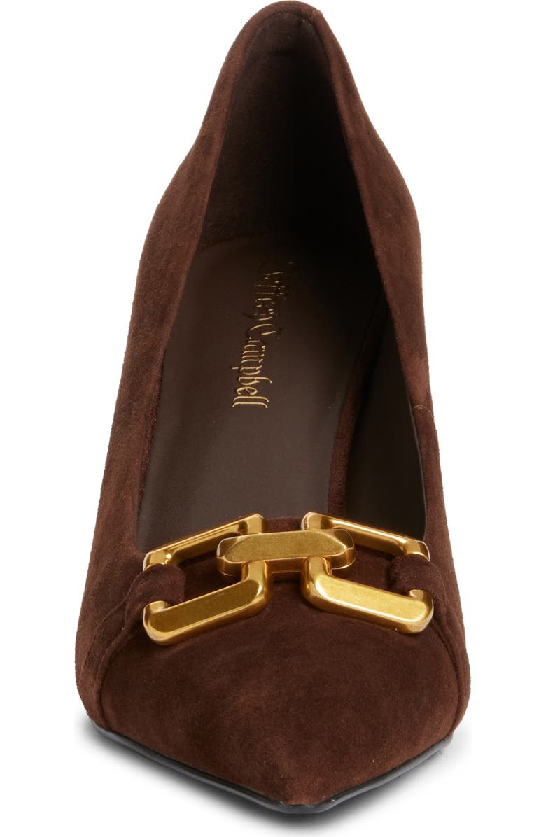 Jeffrey Campbell Lasting 2 Pump, Alternate, color, Brown Suede Bronze