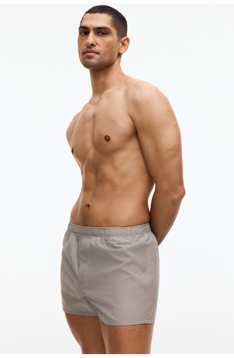 H&M 4-pack Woven Boxer Shorts, Alternate, color, Khaki Green/Checked