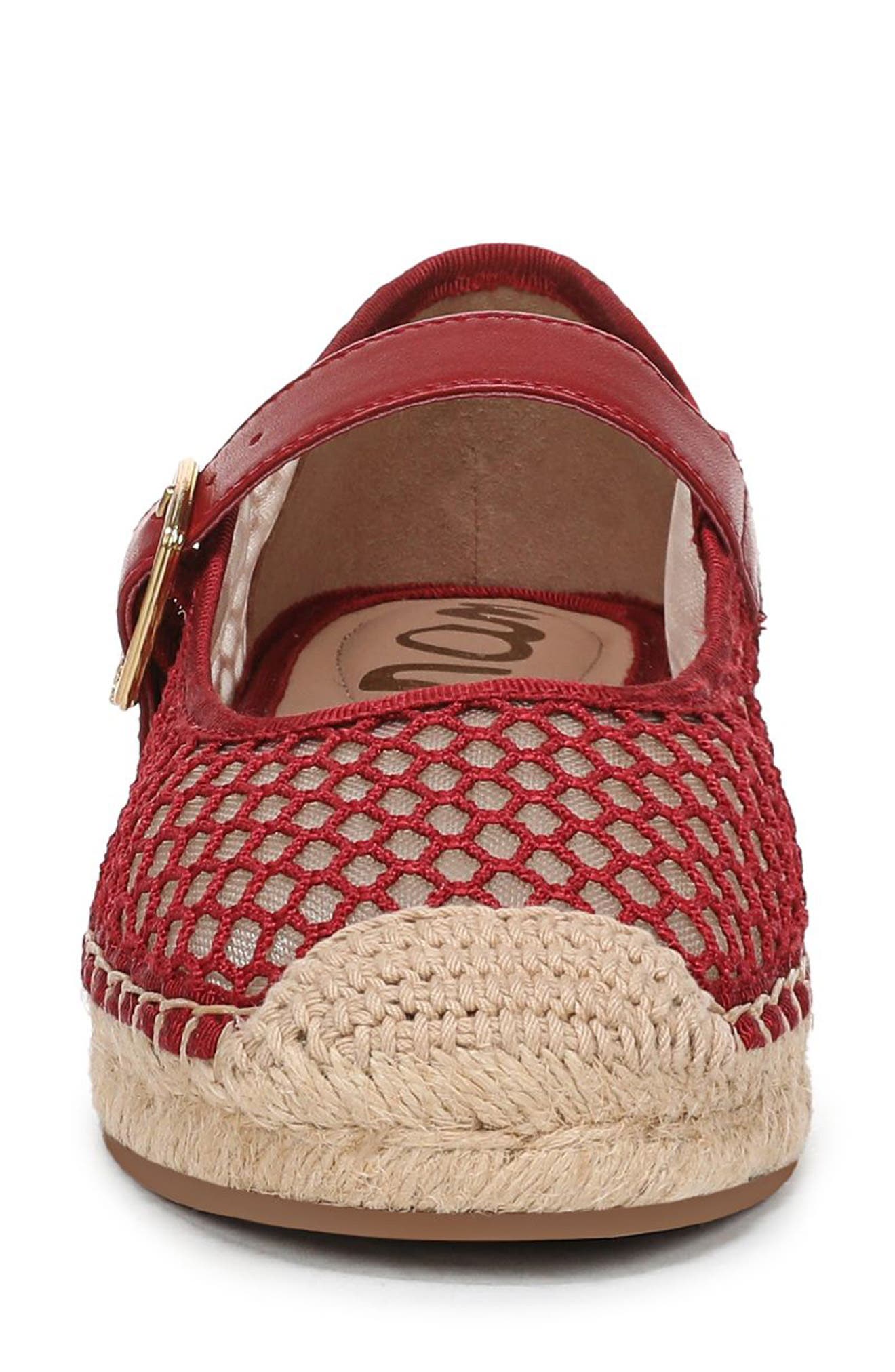 Mackiemesh Mary Jane Platform Espadrille, Alternate, color, DEEP SCARLET