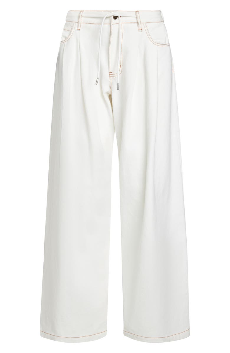 LIONESS Slouched Tie Up Jeans, Alternate, color, Porcelain