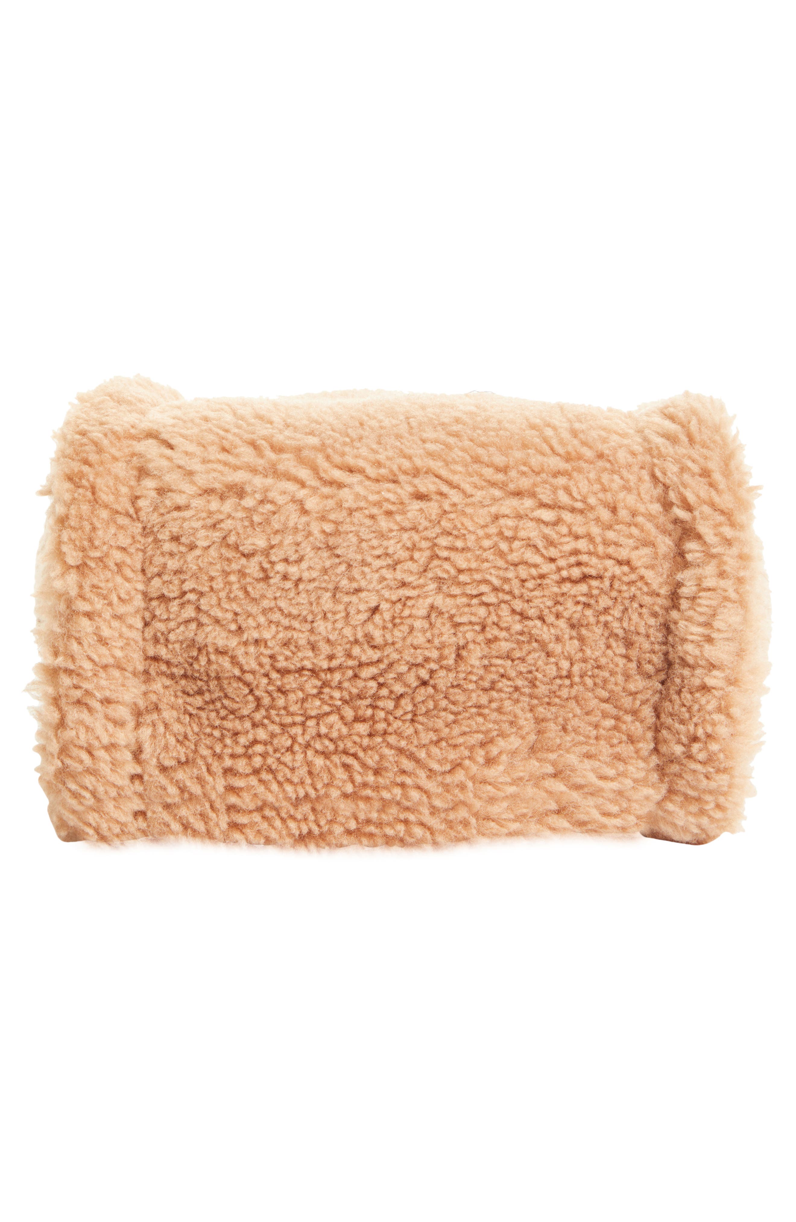 Stand Studio Mini Lizzie Teddy Faux Shearling Tote, Alternate, color, 