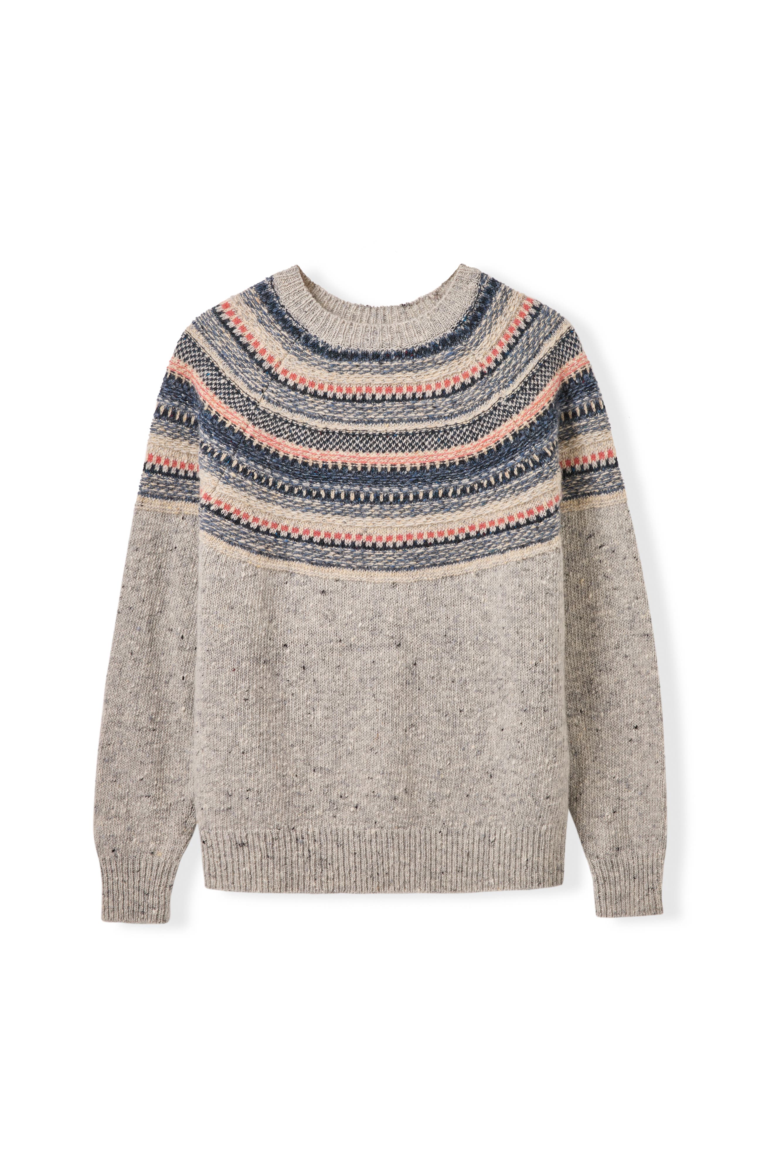 Stitchy Stripe Yoke Sweater - image 2