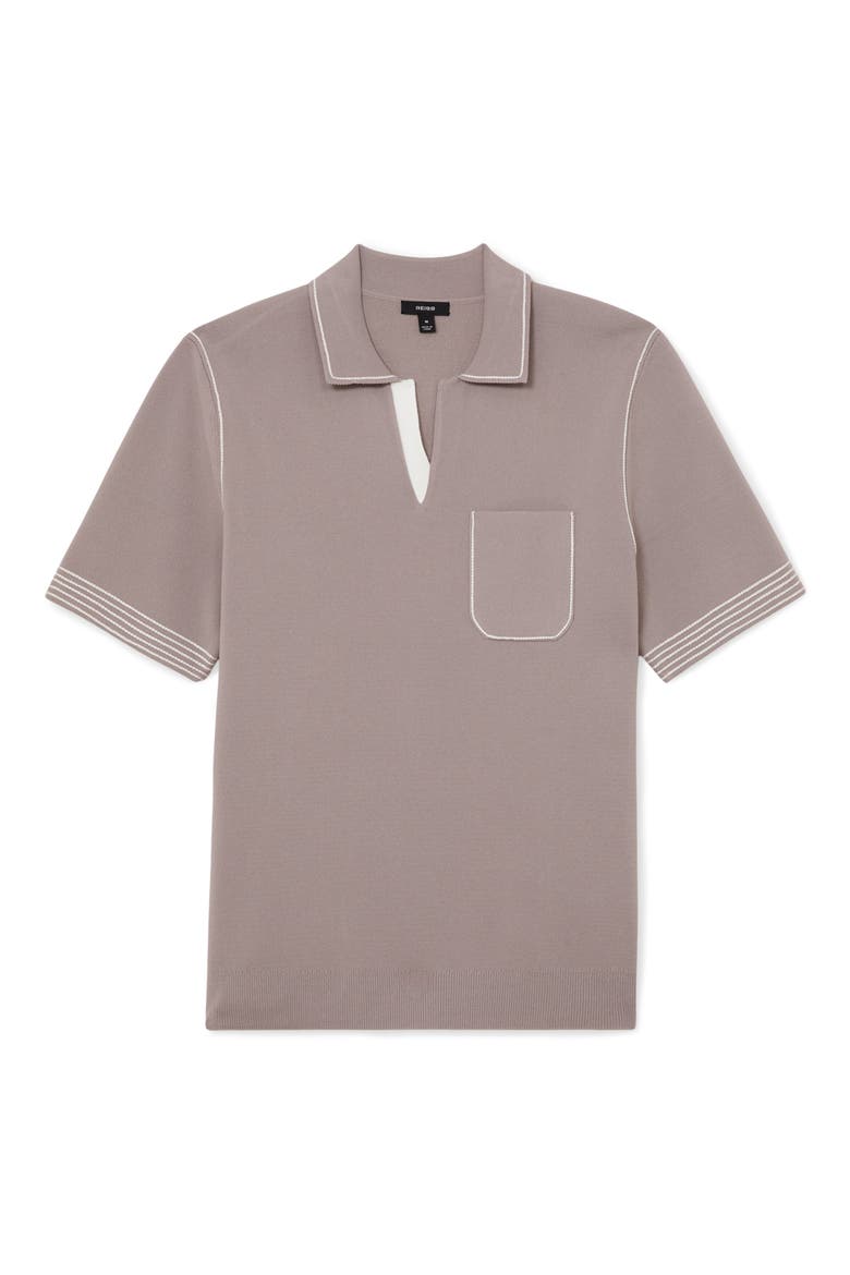 Newbury Johnny Collar Polo, Alternate, color, LIGHT TAUPE BROWN