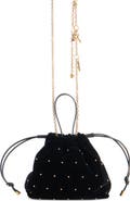 Chloé Small Velvet Drawstring Shoulder Bag