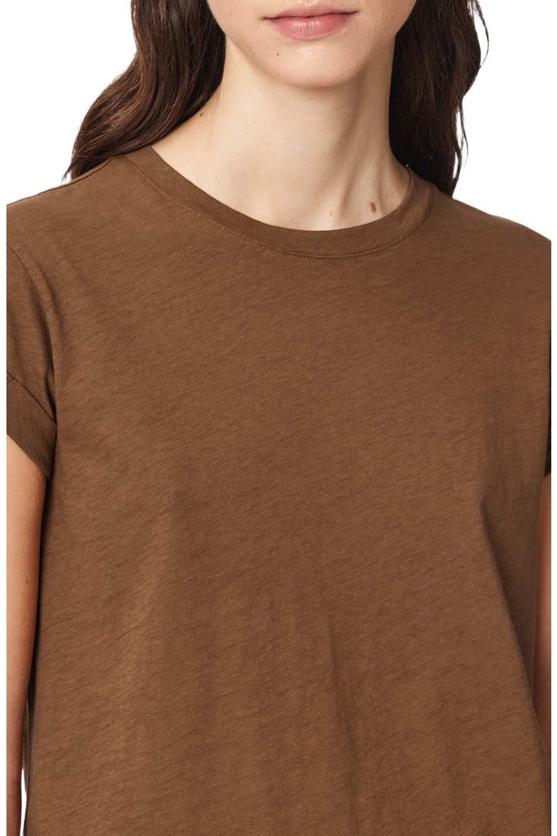 Anna Cotton T-Shirt, Alternate, color, CARAMEL BROWN