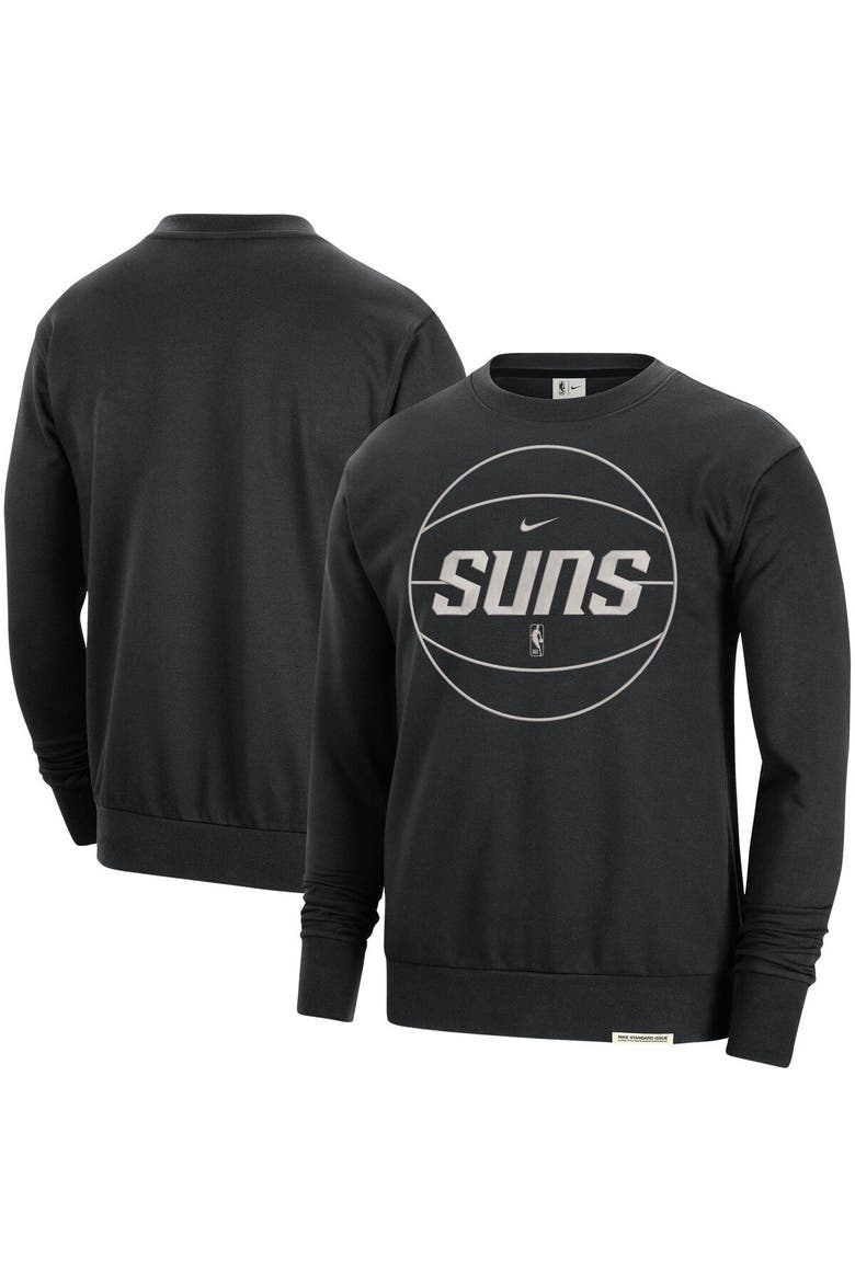 Men's Nike Black Phoenix Suns 2023/24 Authentic Standard Issue Travel Performance Pullover Sweatshirt, Main, color, Black