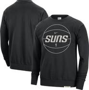 Nike Men's Nike Black Phoenix Suns 2023/24 Authentic Standard Issue Travel Performance Pullover Sweatshirt