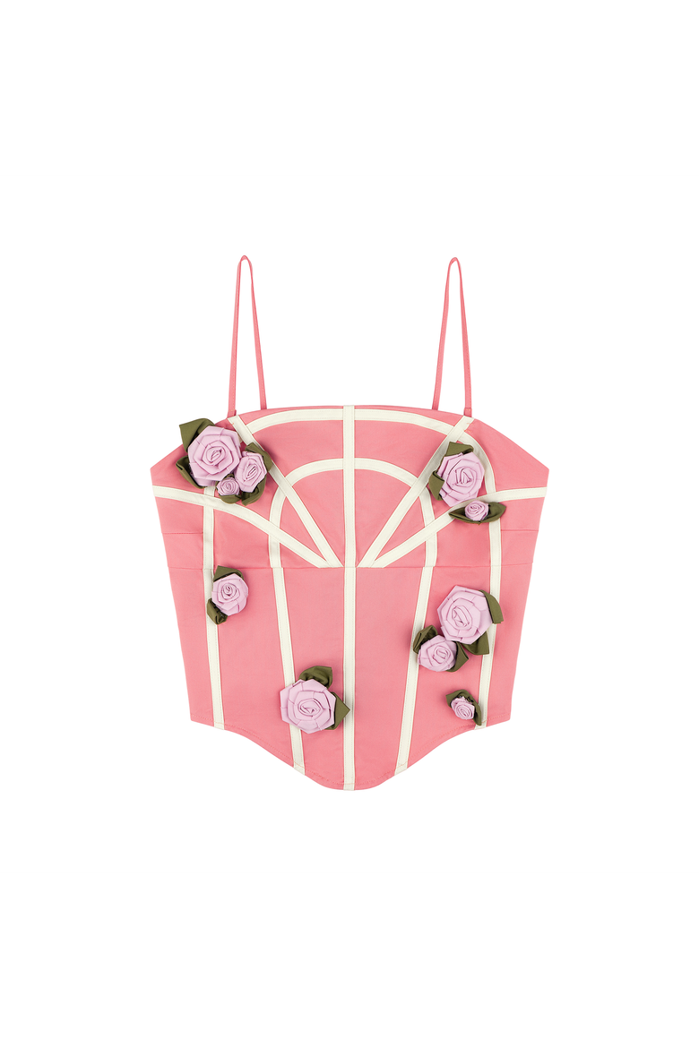Sylvia Corset, Main, color, Rose Trellis