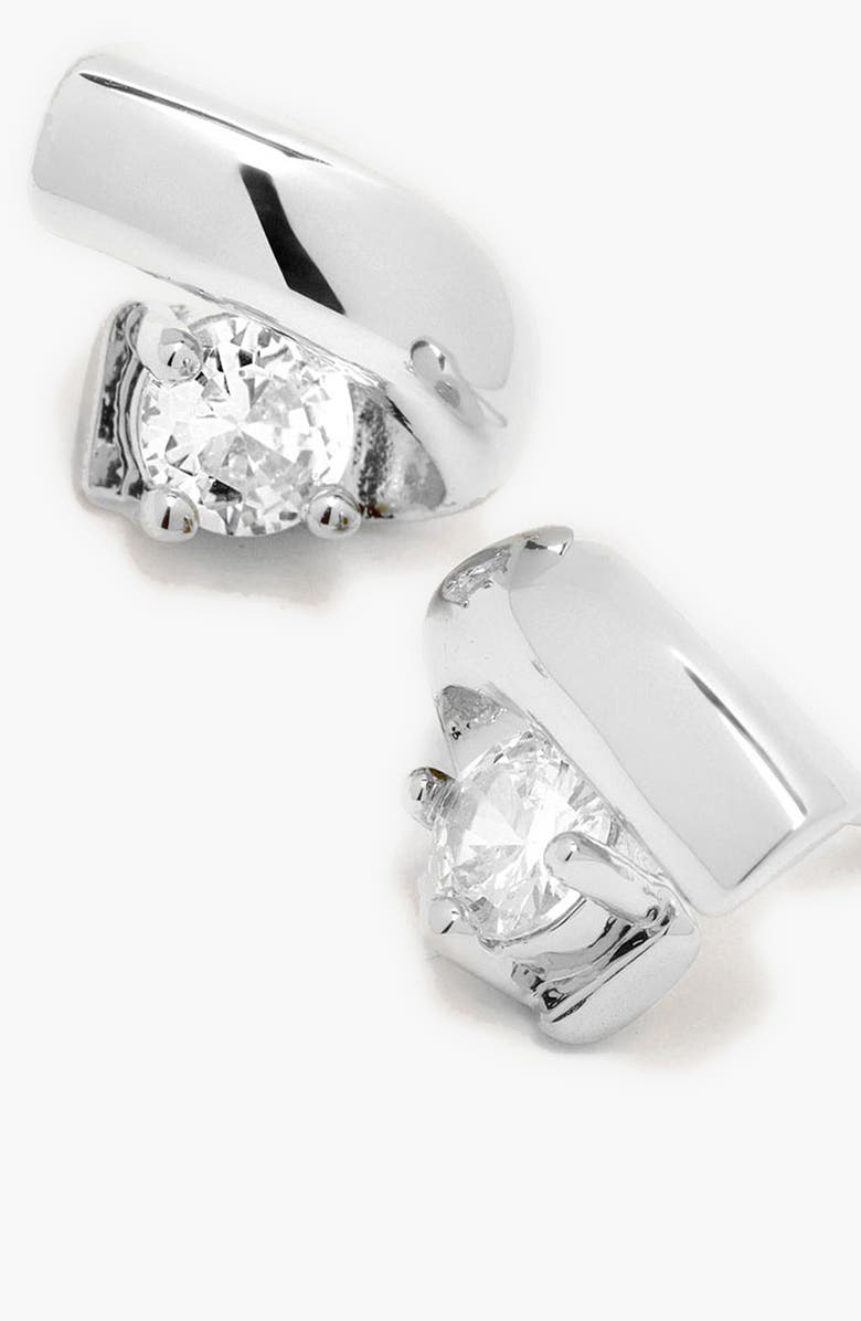 YOJ Afar Stud Earrings in Silver, Alternate, color, Silver