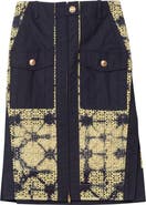 3.1 Phillip Lim Printed Broderie Anglaise Utility Midi Skirt