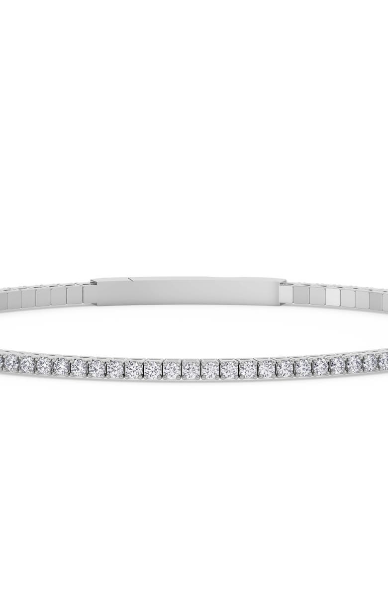 Bliss Diamond 1Ct Diamond Flexible Oval Bangle Women's Bracelet 14k Gold Lab Grown, Alternate, color, 14K Yellow Gold