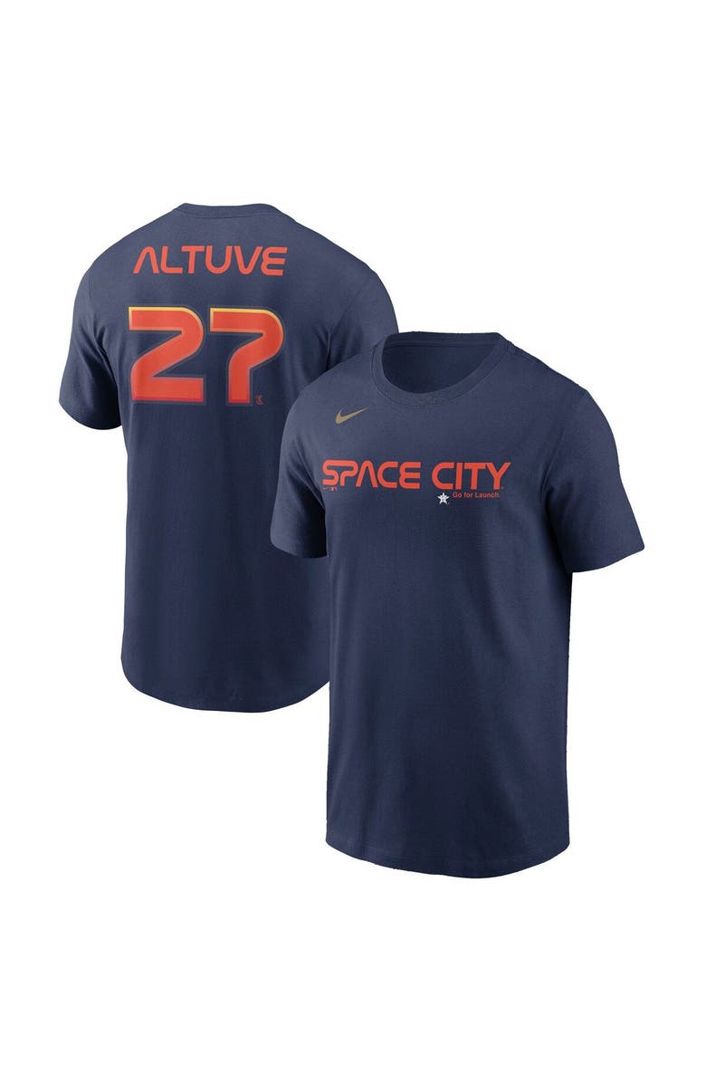 Nike Men's Nike Jose Altuve Navy Houston Astros City Connect Name & Number T-Shirt, Main, color,