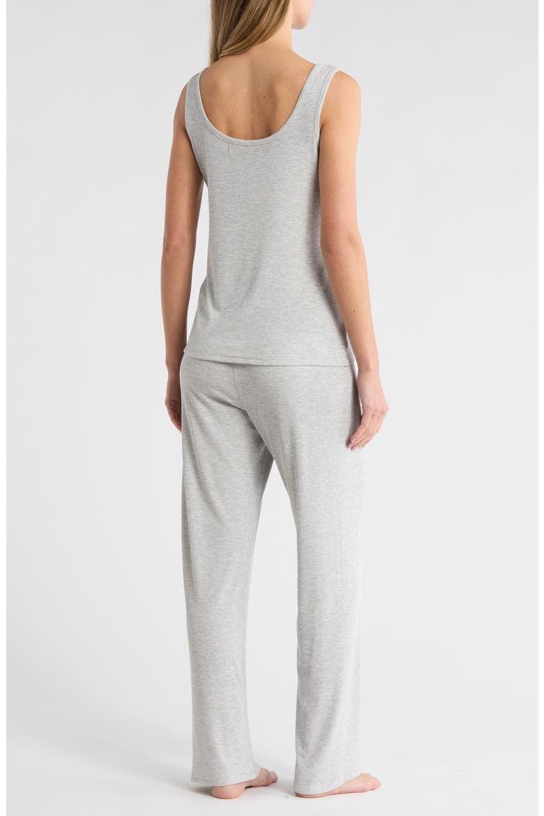 Henley Tank & Pants Jersey Pajamas, Alternate, color, HEATHER GREY