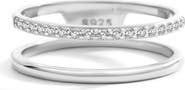 Mint & Lily Double Band Pave Ring