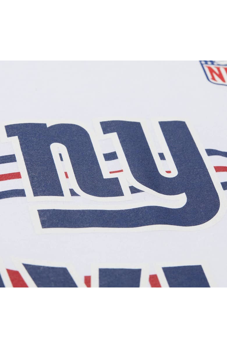 Mitchell & Ness Men's Mitchell & Ness Lawrence Taylor White New York Giants Name & Number Team Origins Vintage Logo T-Shirt, Alternate, color, White