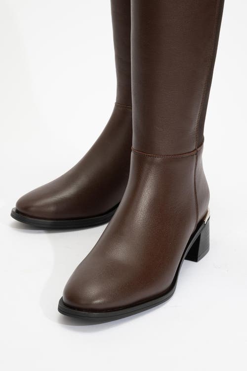 Forever & Always Shoes Rochos Leather Boot In Brown